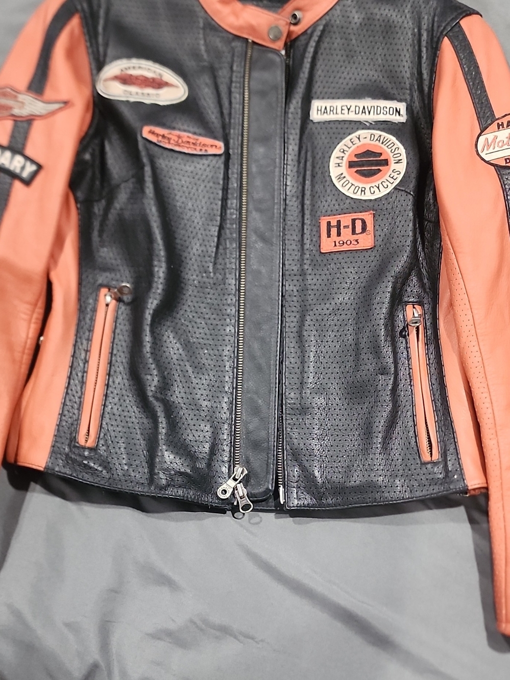 Harley-Davidson Women's Whirlwind Perforated Leather Jacket — Style 98116-07VW —